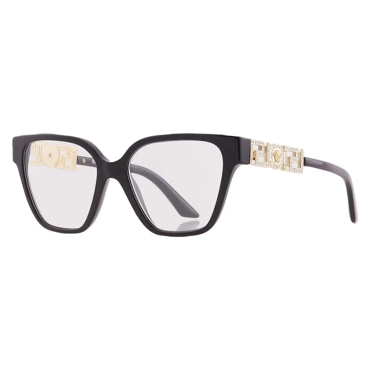 Versace Demo Square Ladies Eyeglasses VE3358B GB1 52 VE3358B GB1 52