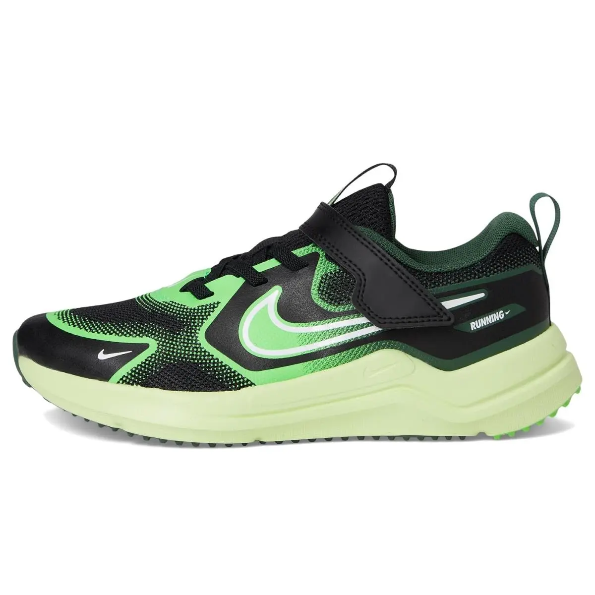 Nike shoes - Black/White/Light Liquid Lime/Fir 9