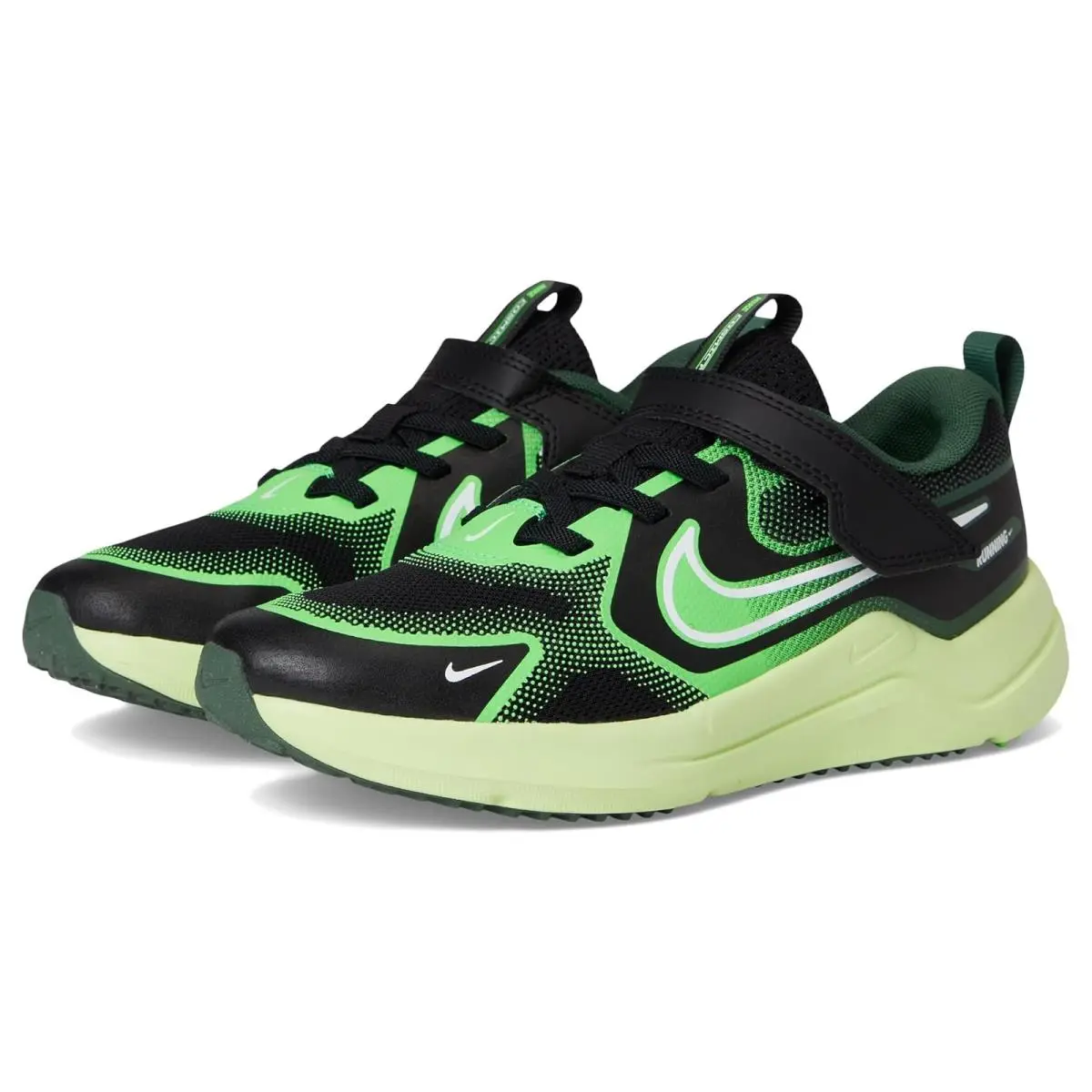 Nike shoes - Black/White/Light Liquid Lime/Fir 6