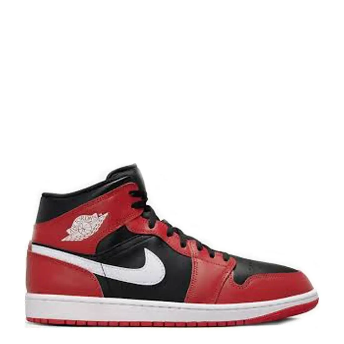 Nike Air Jordan 1 Mid Men`s Shoes Black White Gym Red DQ8426-061 AJ1 Sneakers Ne
