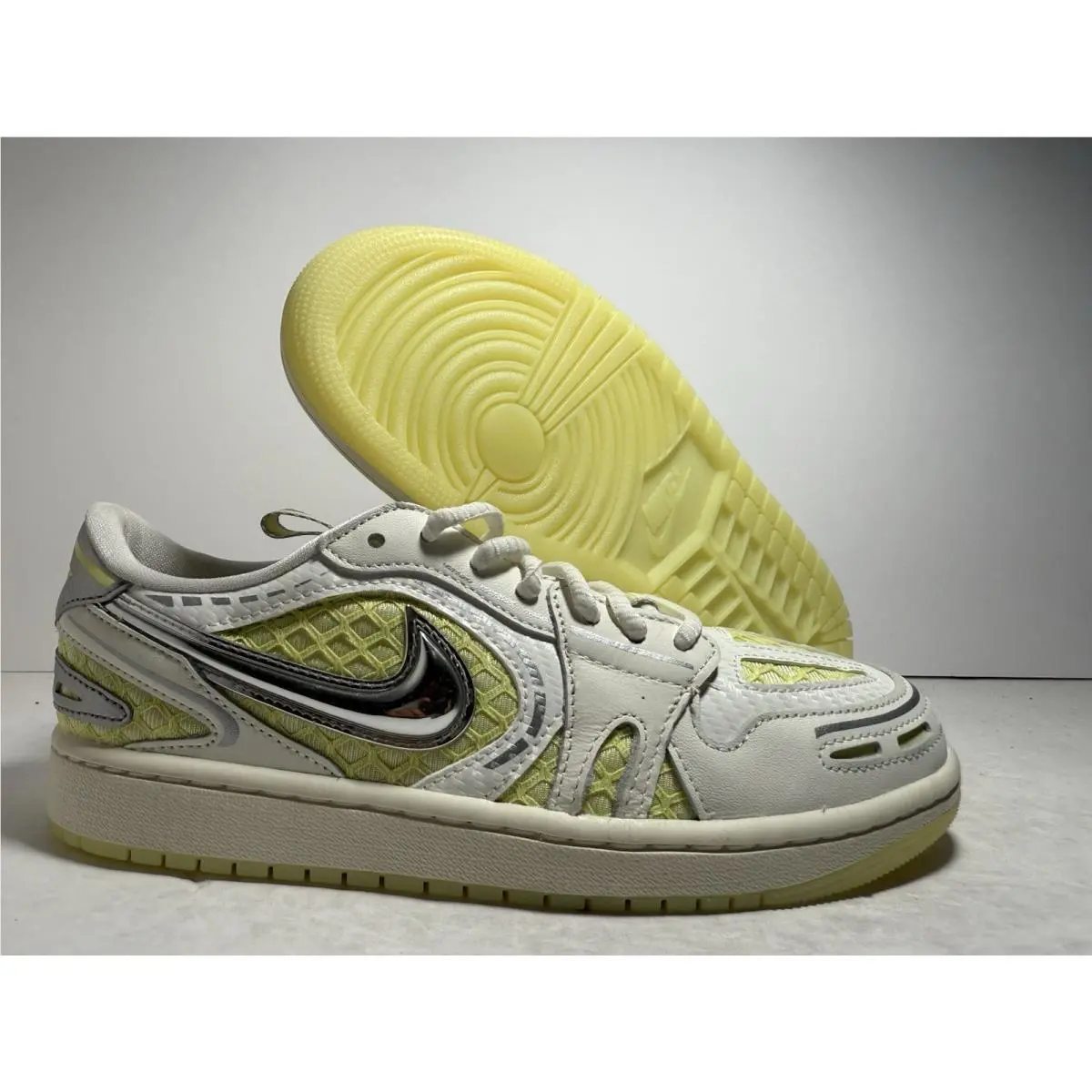 Nike Air Jordan 1 Low Sail Luminous Green HQ2186-130 Women Size 7-9 US