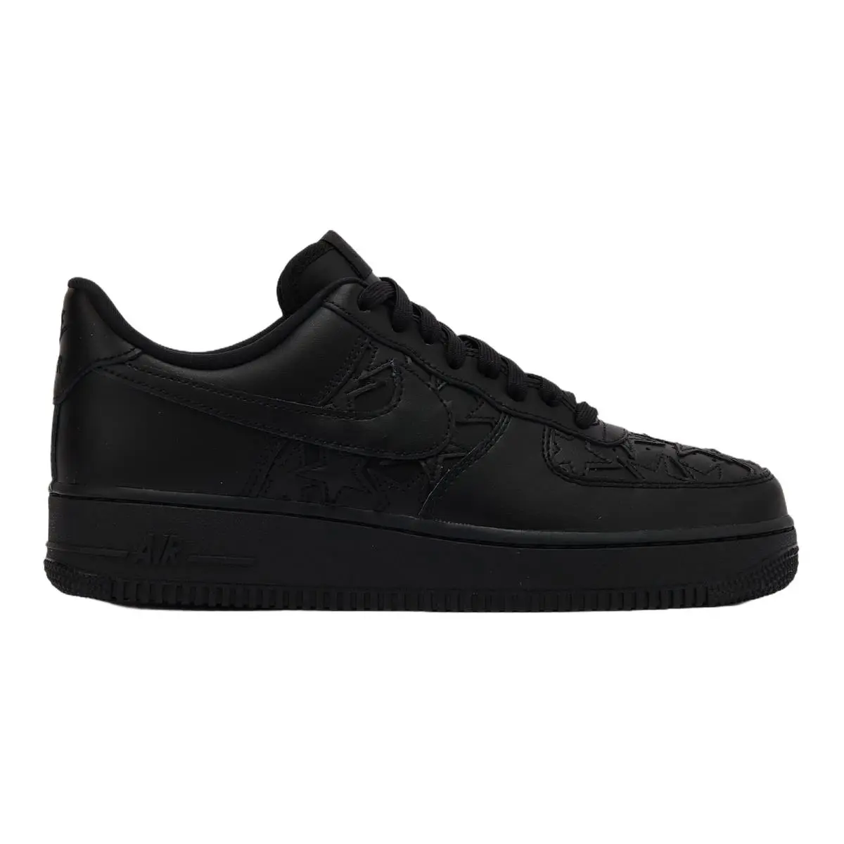 Nike Air Force 1 Black Stars Men Low Top Sneaker Black Black 8-14 IM5750-001