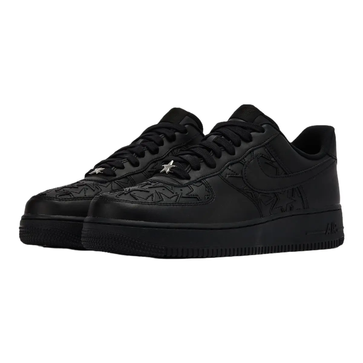 Nike shoes - Nike Air Force 1 Low Lv8 Edge - IM5750-001 - Black/Black/Metallic Silver 0