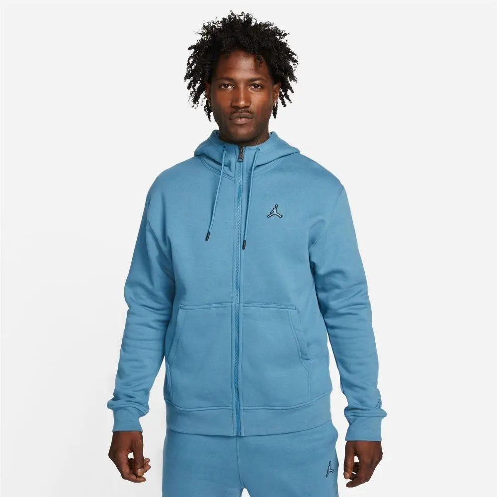 Jordan Essentials Fleece Full-zip Men`s Hoodie Blue DA9810-415