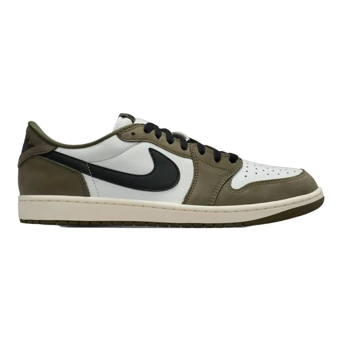 Nike shoes - Nike Air Jordan 1 Retro Low Og Medium - HQ6998-200 - Medium Olive/Summit White/Sail/Black 7
