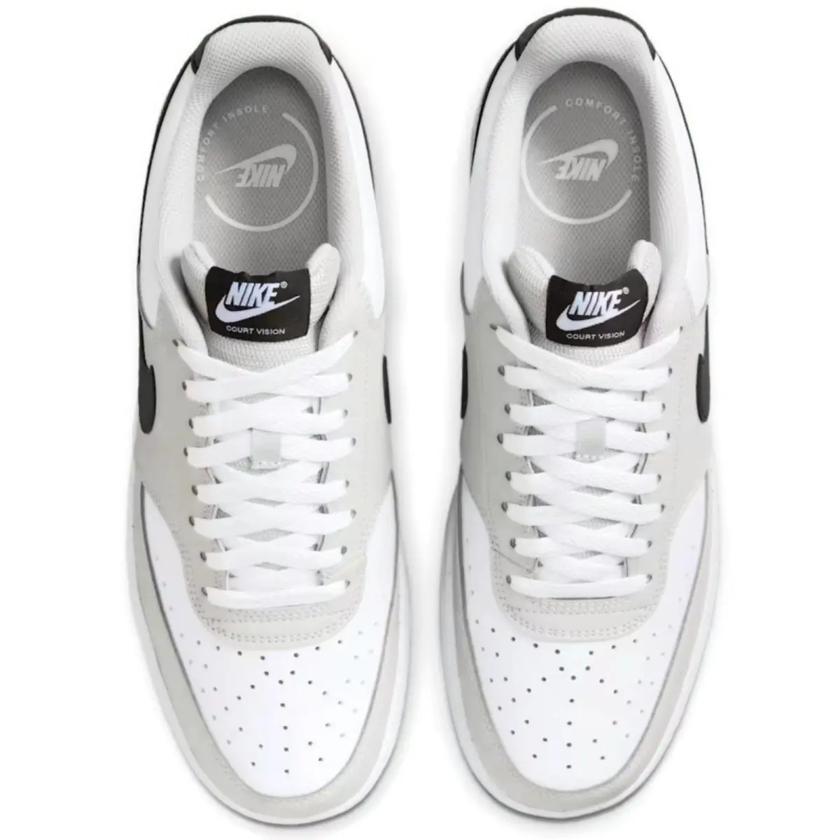 Nike shoes - Nike Court Vision Low - Court Vision Low - Gray, Manufacturer: Grey Fog/White/Black 10