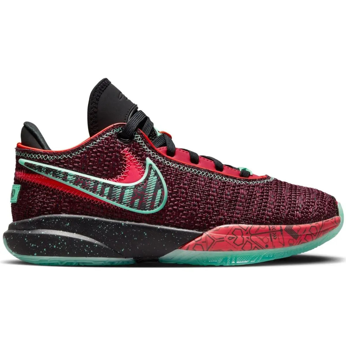 Nike Lebron 20 SE FB8974-600 Sneakers Kids 4.5C Maroon Basketball Shoes HTAT1291