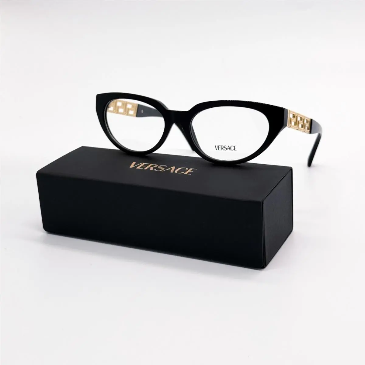Versace Verasce VE3383 GB1 Black Women Cat Eye Eyeglasses