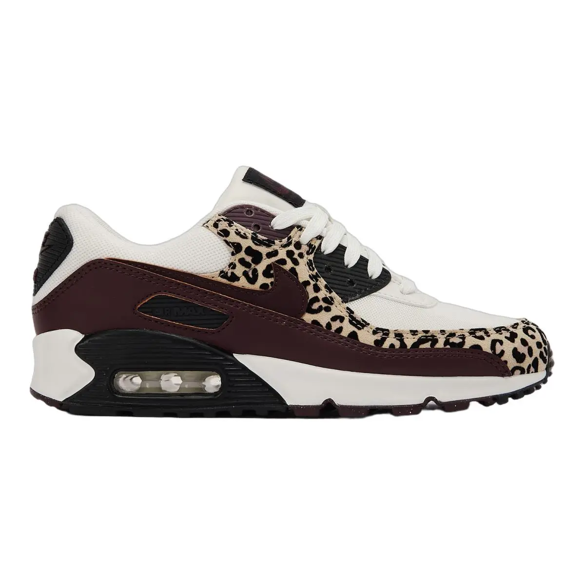 Nike Air Max 90 Womens Low Top Sneaker Sail Burgundy Velvet Size 5-11 IF1619-102