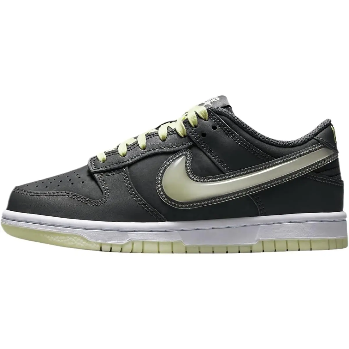 Big Kid`s Nike Dunk Low Iron Grey/cool Grey-lime Ice HQ3569 068