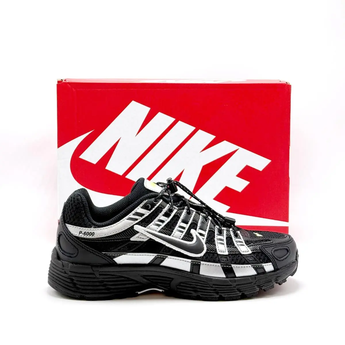 Big Kids` Nike P-6000 Shoes GS Black / Metallic Silver IQ0313 010