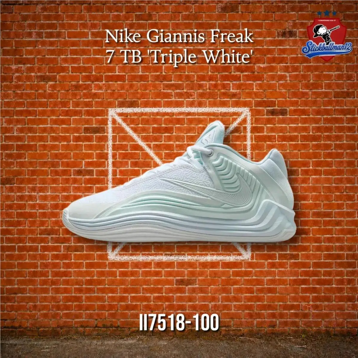Nike Giannis Freak 7 TB White Light Green II7518-100 - Multicolor