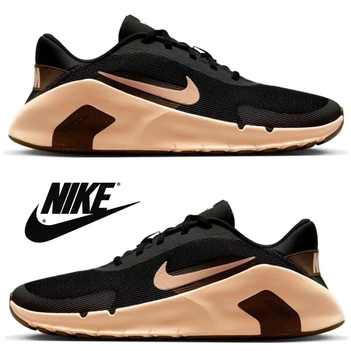 Nike shoes - Nike Flex Train - Flex Train - Black, Maufacturer: Black/Light Khaki/Dark Hazel/Light Khaki 6