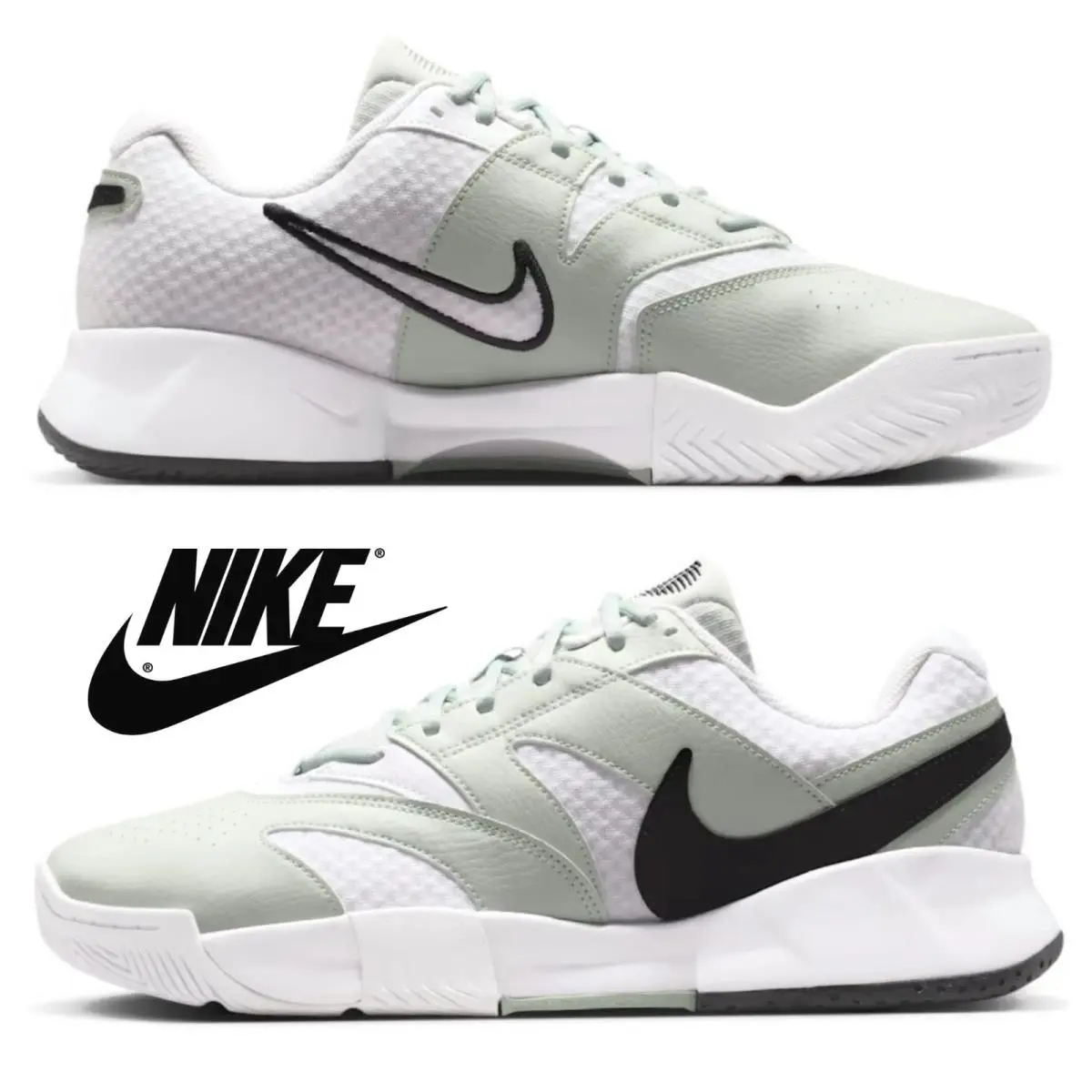 Nike shoes - Nike Court Lite - Court Lite - Gray, Manufacturer: White/Light Silver/Steam/Black 17