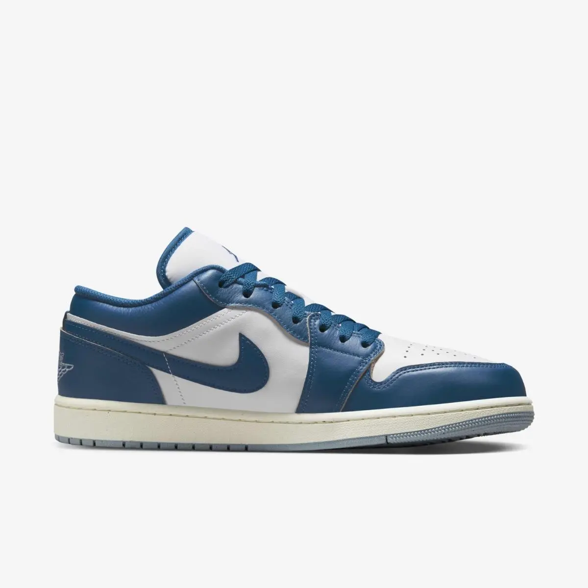 Nike Air Jordan 1 Low SE FN5214-141 Sneakers Men`s White Blue Lifestyle Shoes