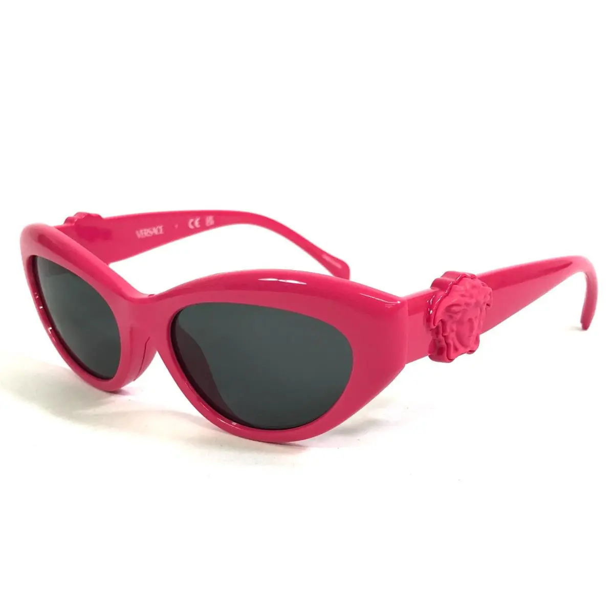 Kids Sunglasses VK4005U 5527/87 Fuchsia Cat Eye with Dark Gray Lenses by Versace