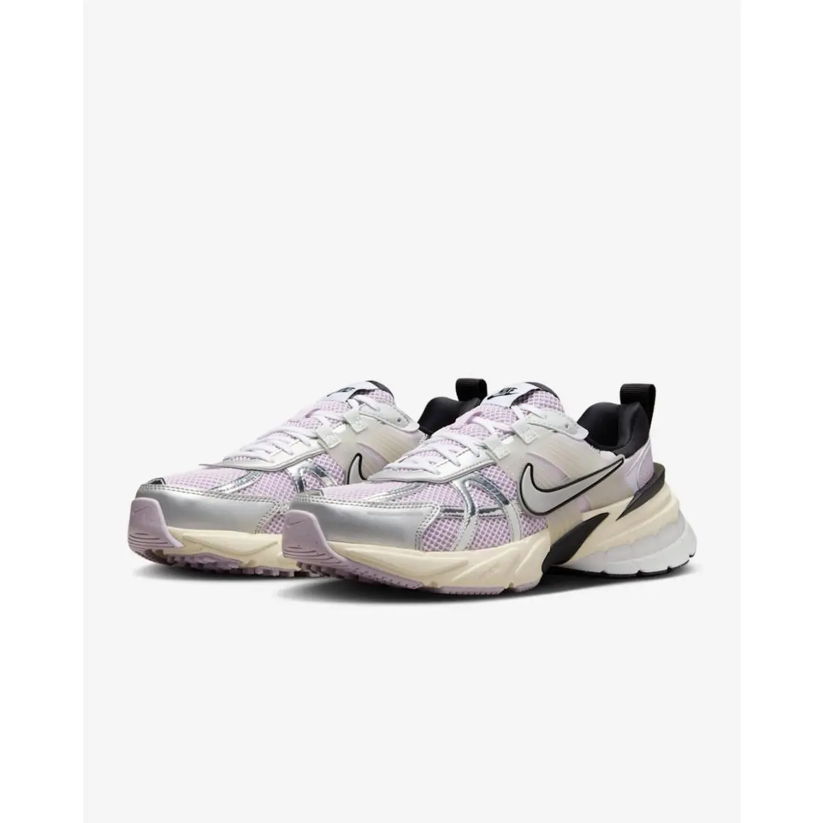 Nike V2K Run HF1876-500 Sneakers Women`s US 6 Doll Barely Grape Running Shoes
