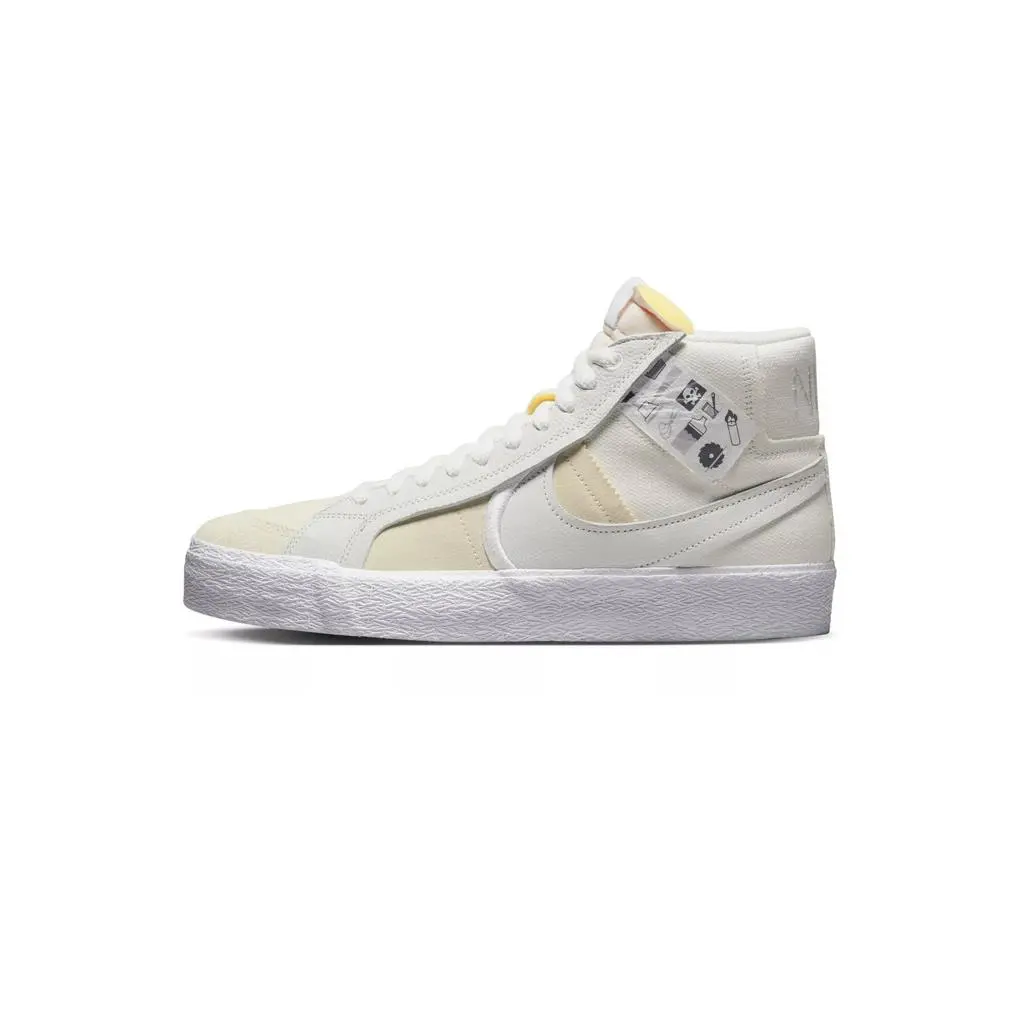 Nike shoes - Nike SB Zoom Blazer Mid - 864349-104 - Summit White/Summit White 5