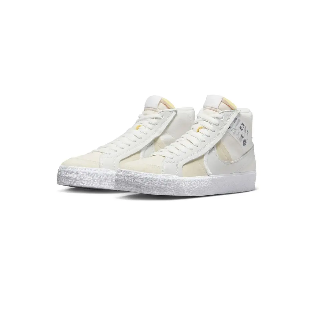 Nike shoes - Nike SB Zoom Blazer Mid - 864349-104 - Summit White/Summit White 6