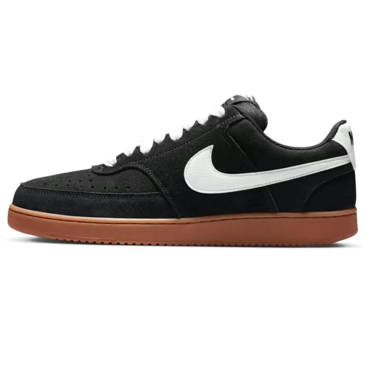 Nike shoes - Nike Court Vision Low FL - Black, Manufacturer: Black/Gum Medium Brown/White 13