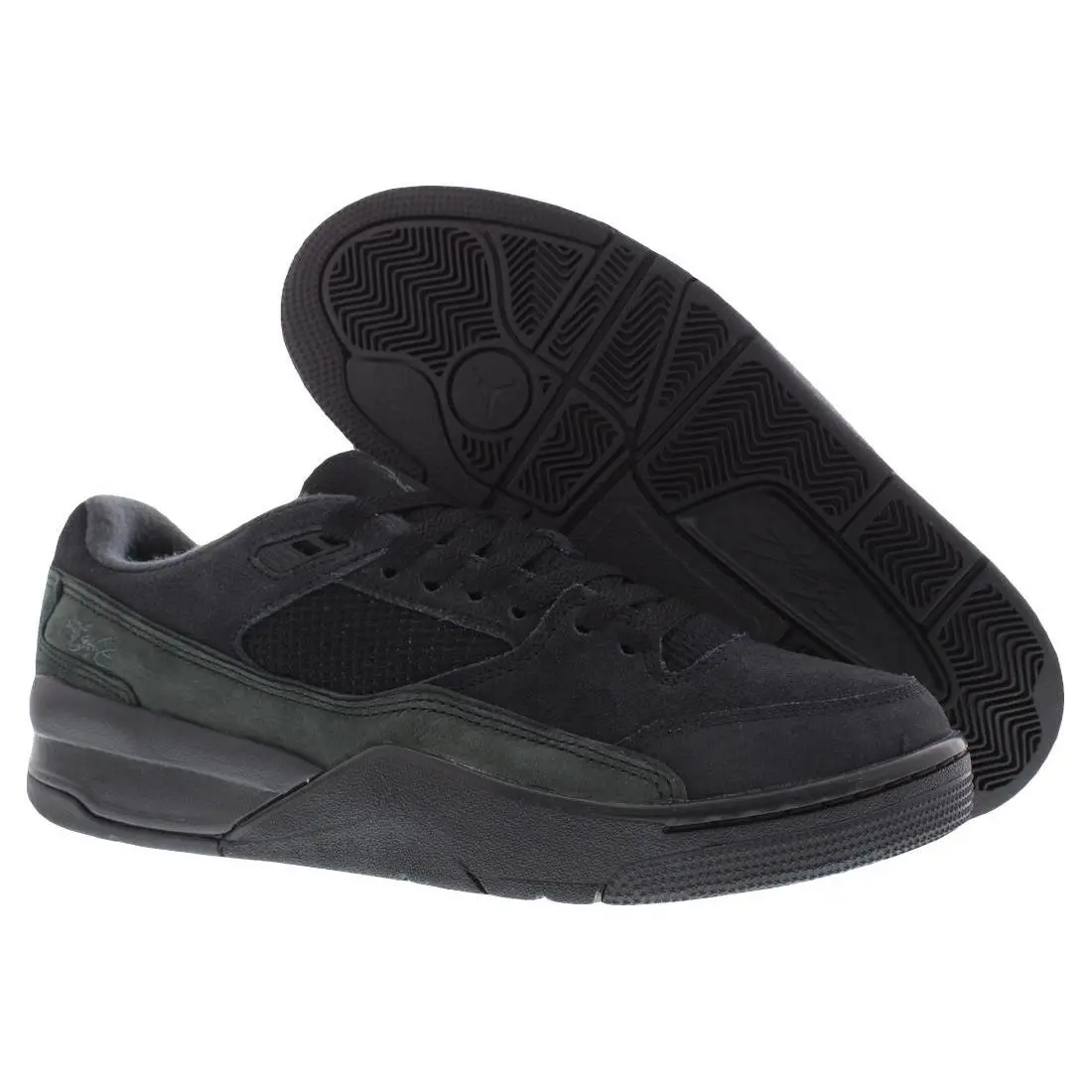 Nike Jordan Flight Court Suede Mens Shoes - Black/Anthracite, Main: Black