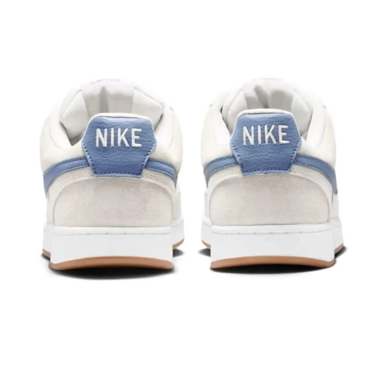 Nike shoes - Nike Court Vision Low - Court Vision Low - Ivory, Manufacturer: Vast Grey/White/Gum Medium Brown/Diffused Blue 5