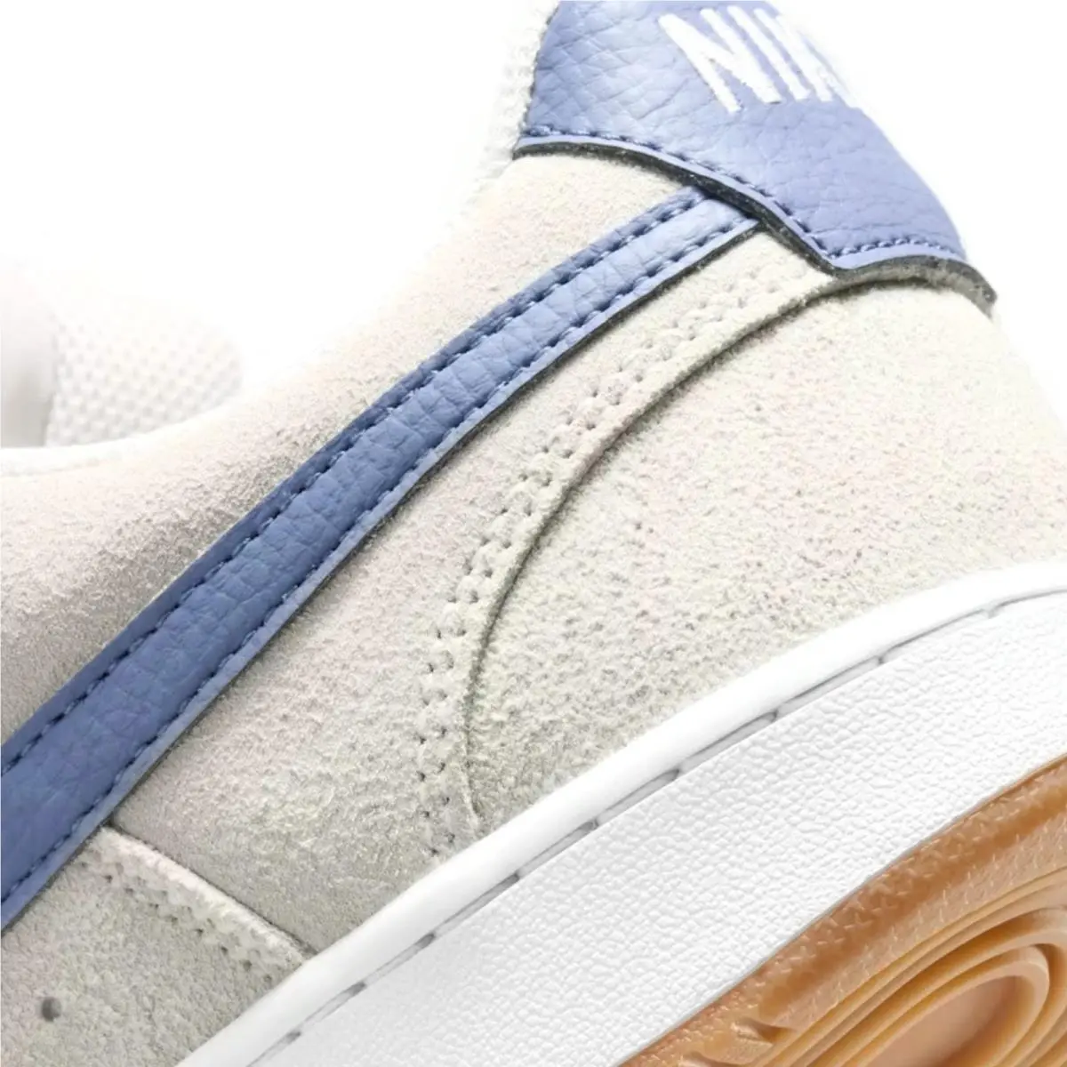 Nike shoes - Nike Court Vision Low - Court Vision Low - Ivory, Manufacturer: Vast Grey/White/Gum Medium Brown/Diffused Blue 3