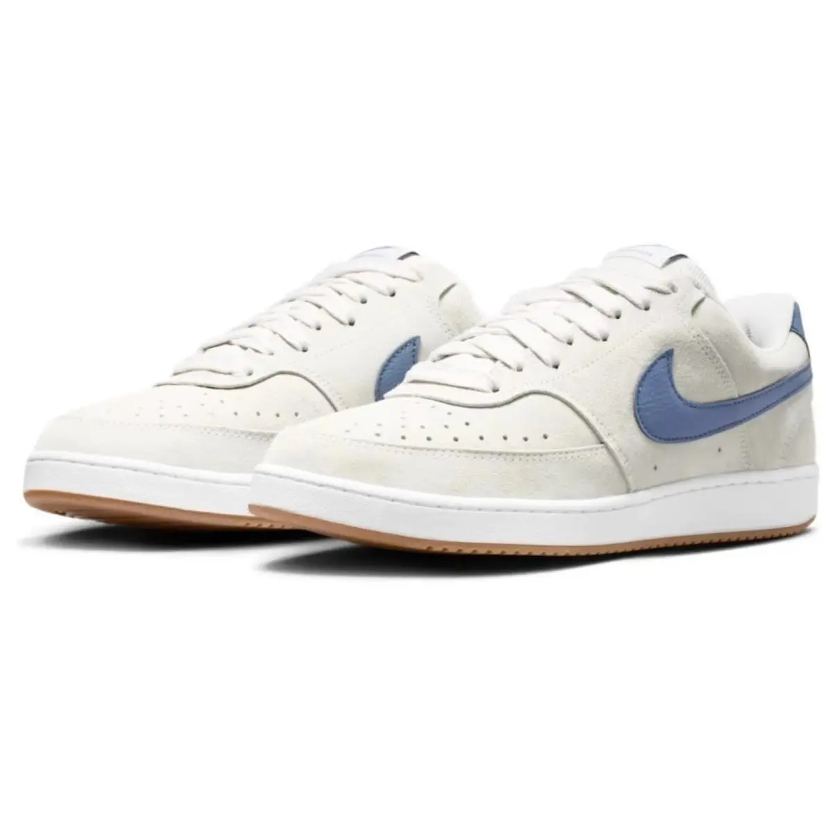 Nike shoes - Nike Court Vision Low - Court Vision Low - Ivory, Manufacturer: Vast Grey/White/Gum Medium Brown/Diffused Blue 15
