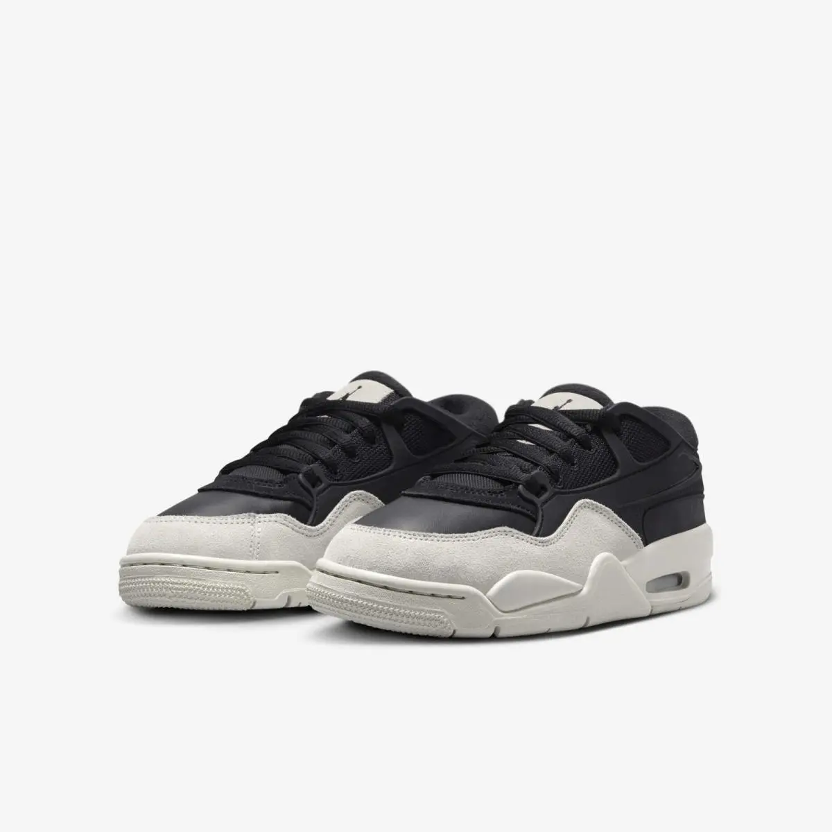 Nike Air Jordan 4 RM FQ7938-001 Sneakers Kids Black Light Bone Lifestyle Shoes