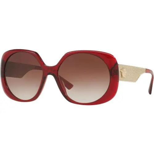 Versace VE4331 388/13 Sunglasses Transparent Red / Brown Gradient Lens