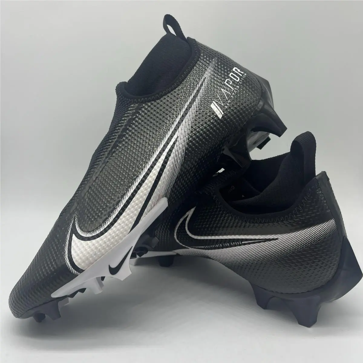 Nike Vapor Edge Pro 360 Men`s Size 9.5-10 `black/white` Football Cleats