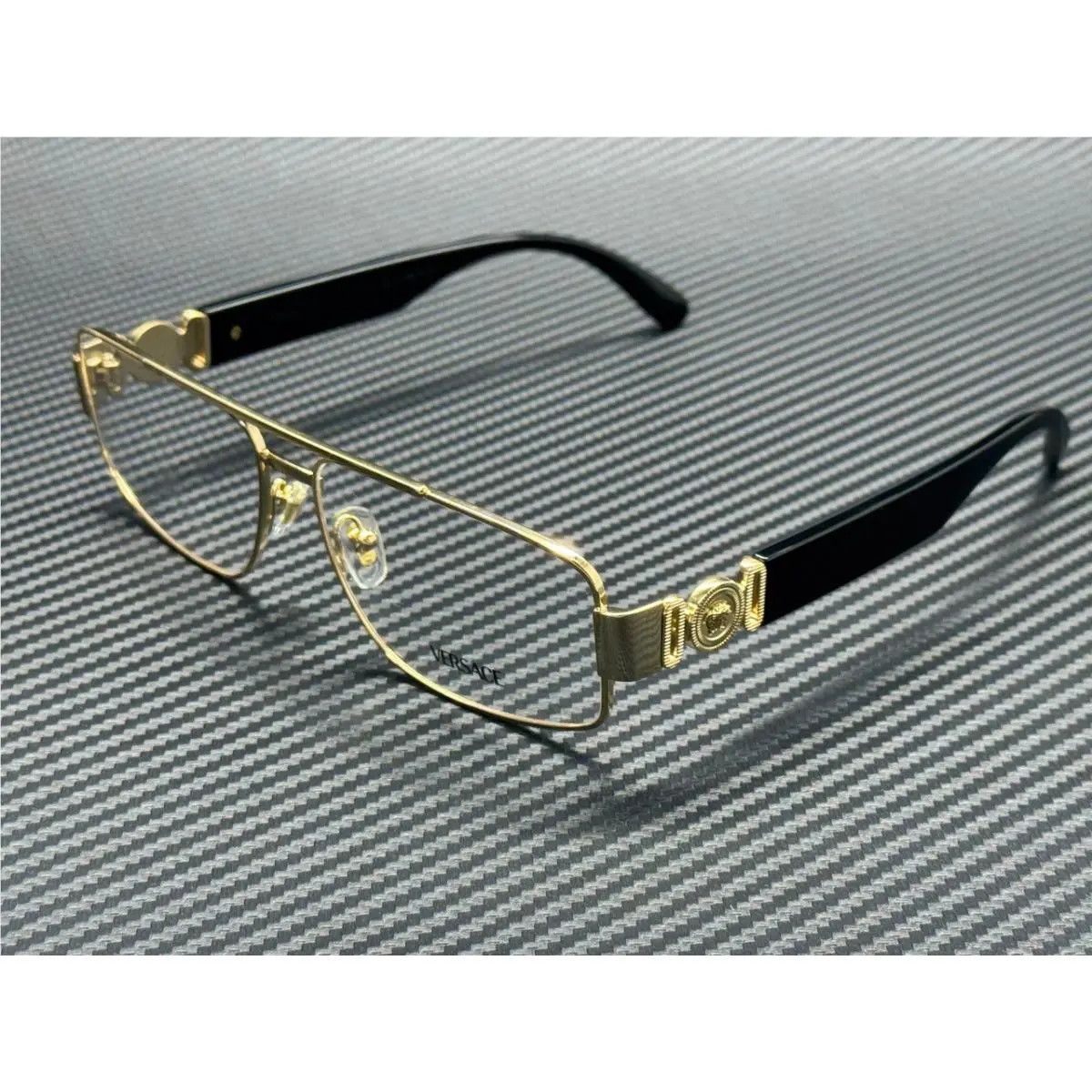 Versace VE1317 1002 Gold Black Men`s 58 mm Eyeglasses