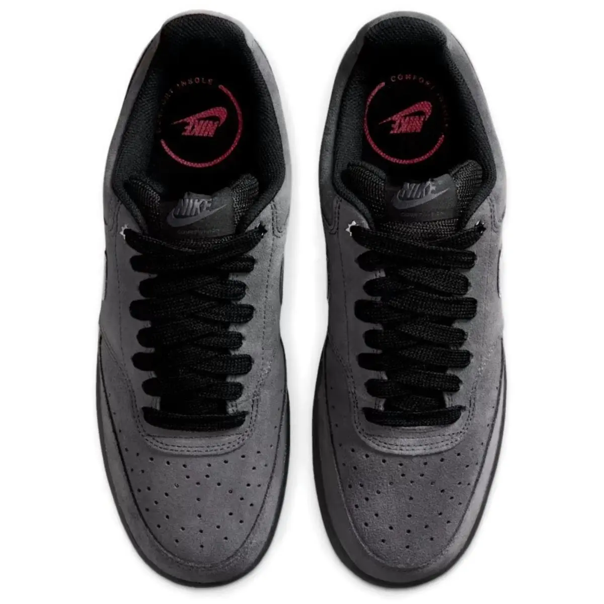 Nike shoes - Nike Court Vision Low - Court Vision Low - Gray, Manufacturer: Anthracite/Black/Gym Red/Metallic Dark Grey 0