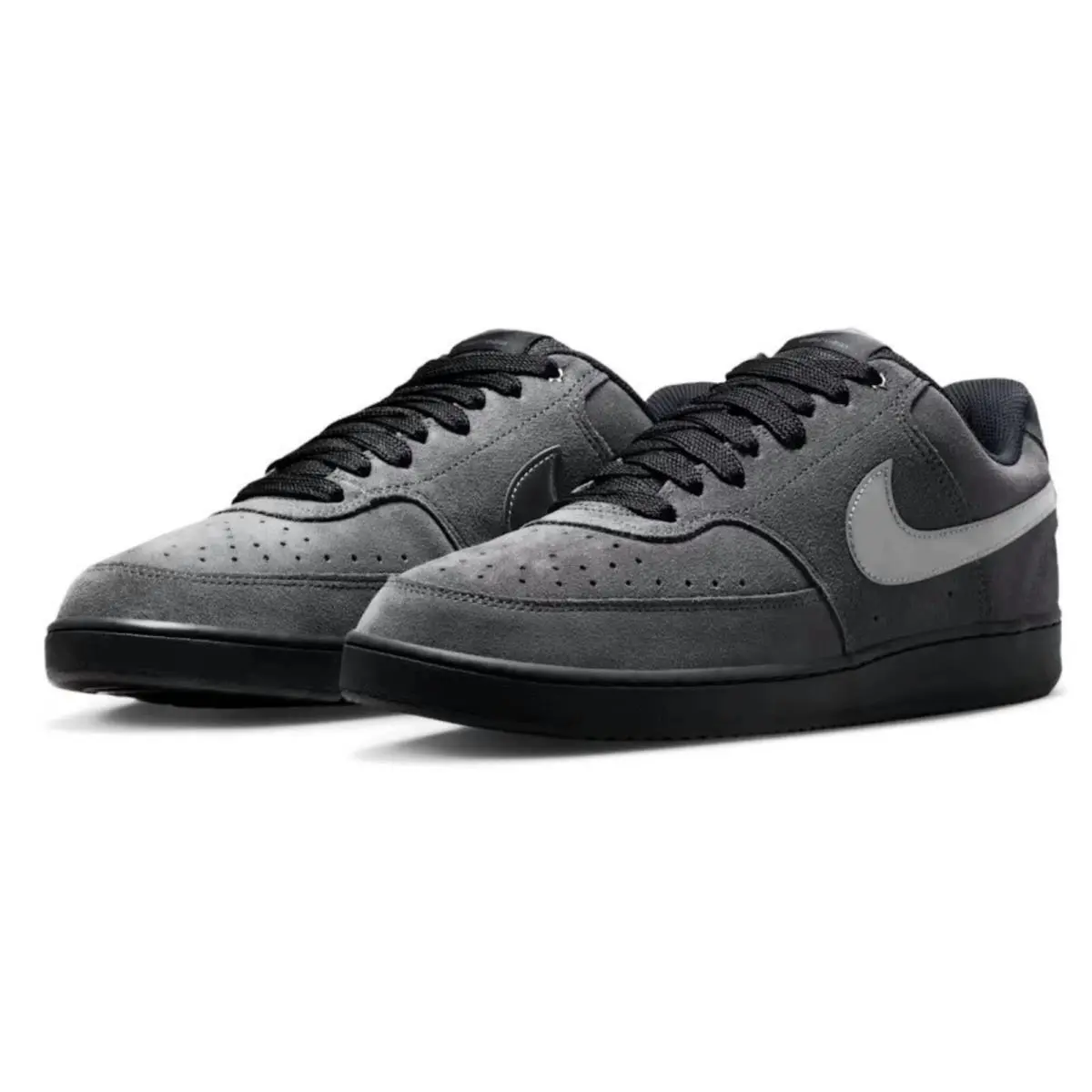 Nike shoes - Nike Court Vision Low - Court Vision Low - Gray, Manufacturer: Anthracite/Black/Gym Red/Metallic Dark Grey 25