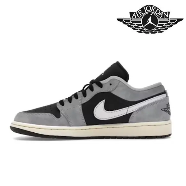 Nike shoes - NIKE JORDAN 1 LOW - LOW - HQ2010-012 - GREY / BLACK 0
