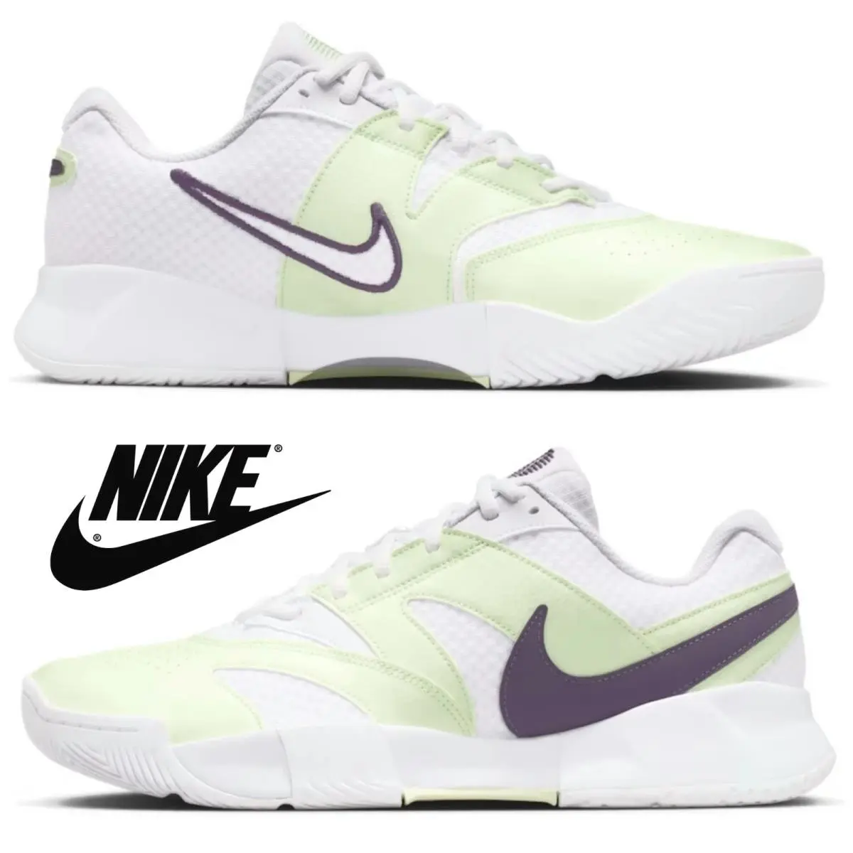 Nike shoes - Nike Court Lite - Court Lite - White, Manufacturer: White/Volt Tint/Dark Raisin 17