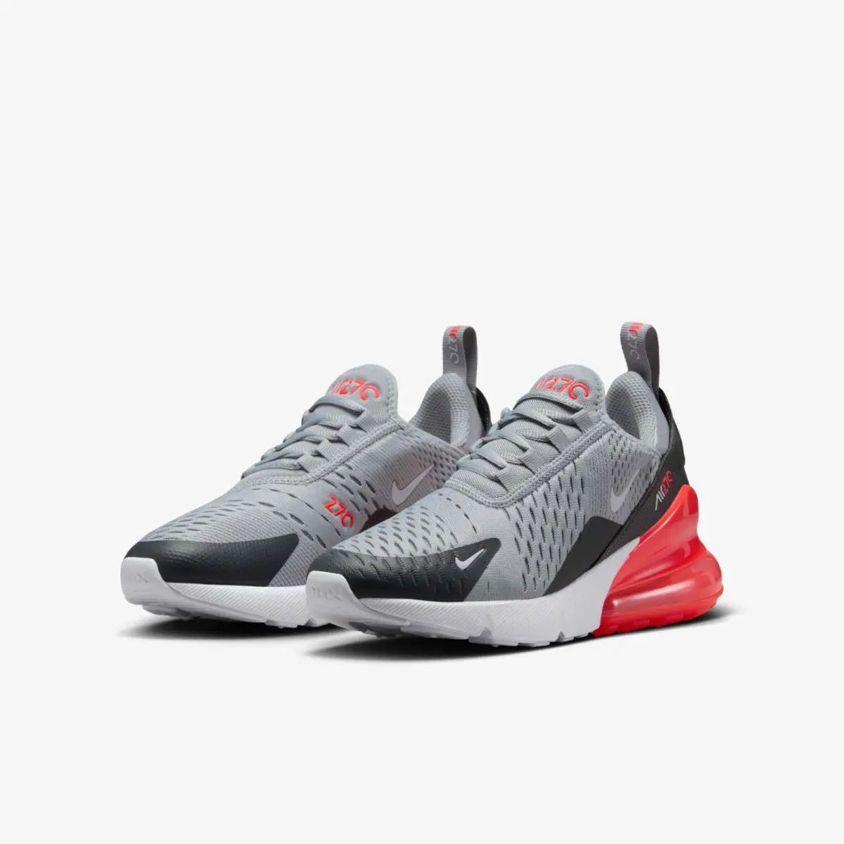 Nike Air Max 270 943345-039 Sneakers Kids Wolf Gray Lace Up Lifestyle Shoes