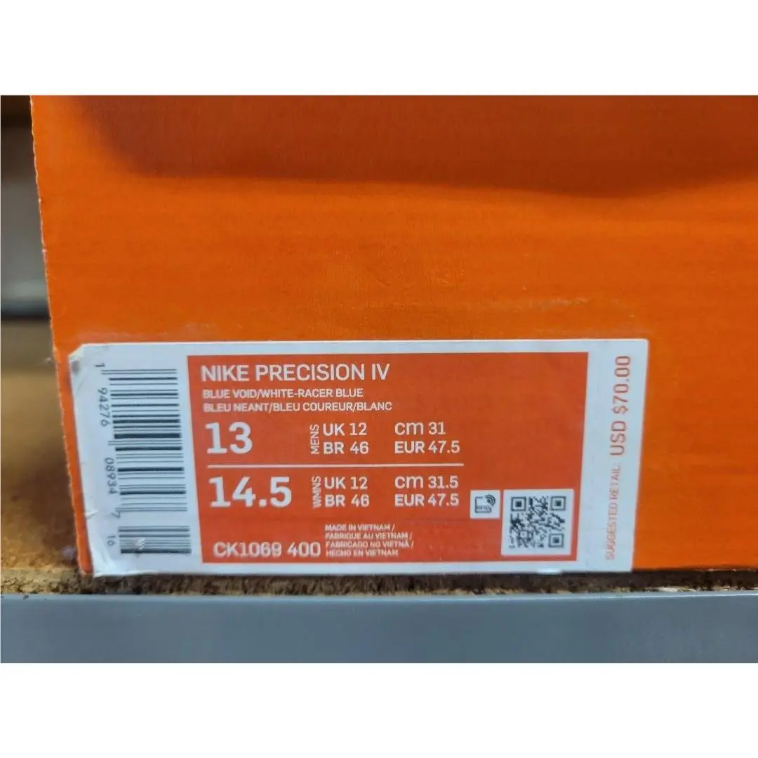 Nike shoes - Nike Precision IV - Precision - CK1069 400 - Blue Void White Racer Blue 4