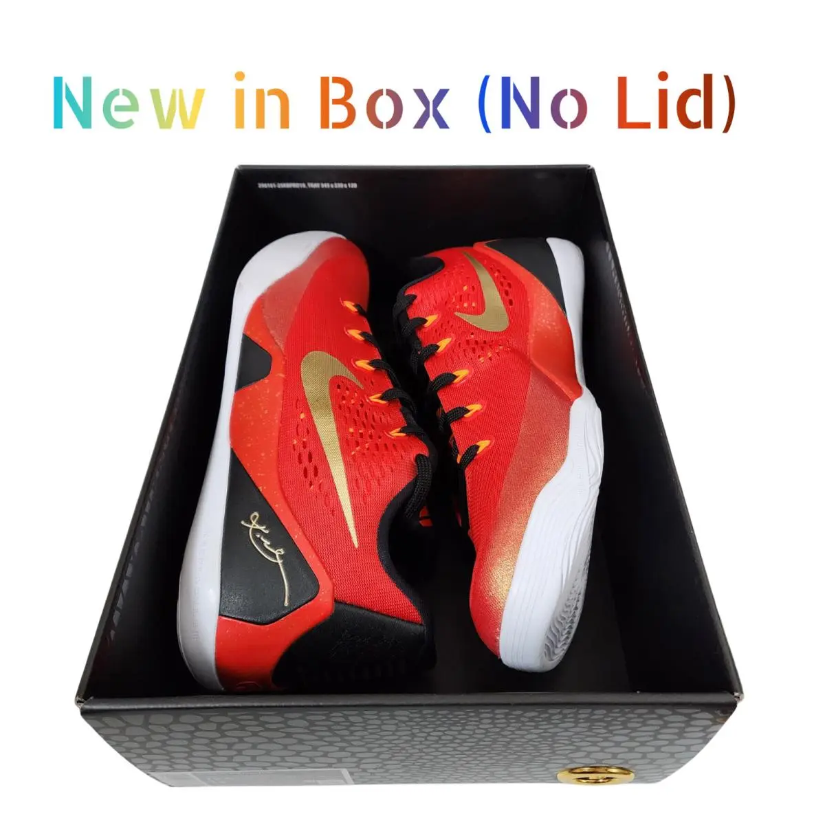 Nike shoes - Nike Kobe 9 - Kobe - IH1400-600 - Red, Manufacturer: Black/University Gold/White 33