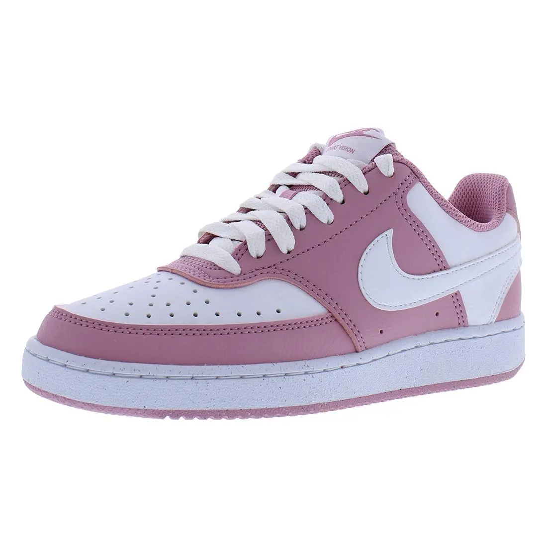 Nike Court Vision Low Womens Shoes - Elemental Pink/White, Main: Multi-Colored