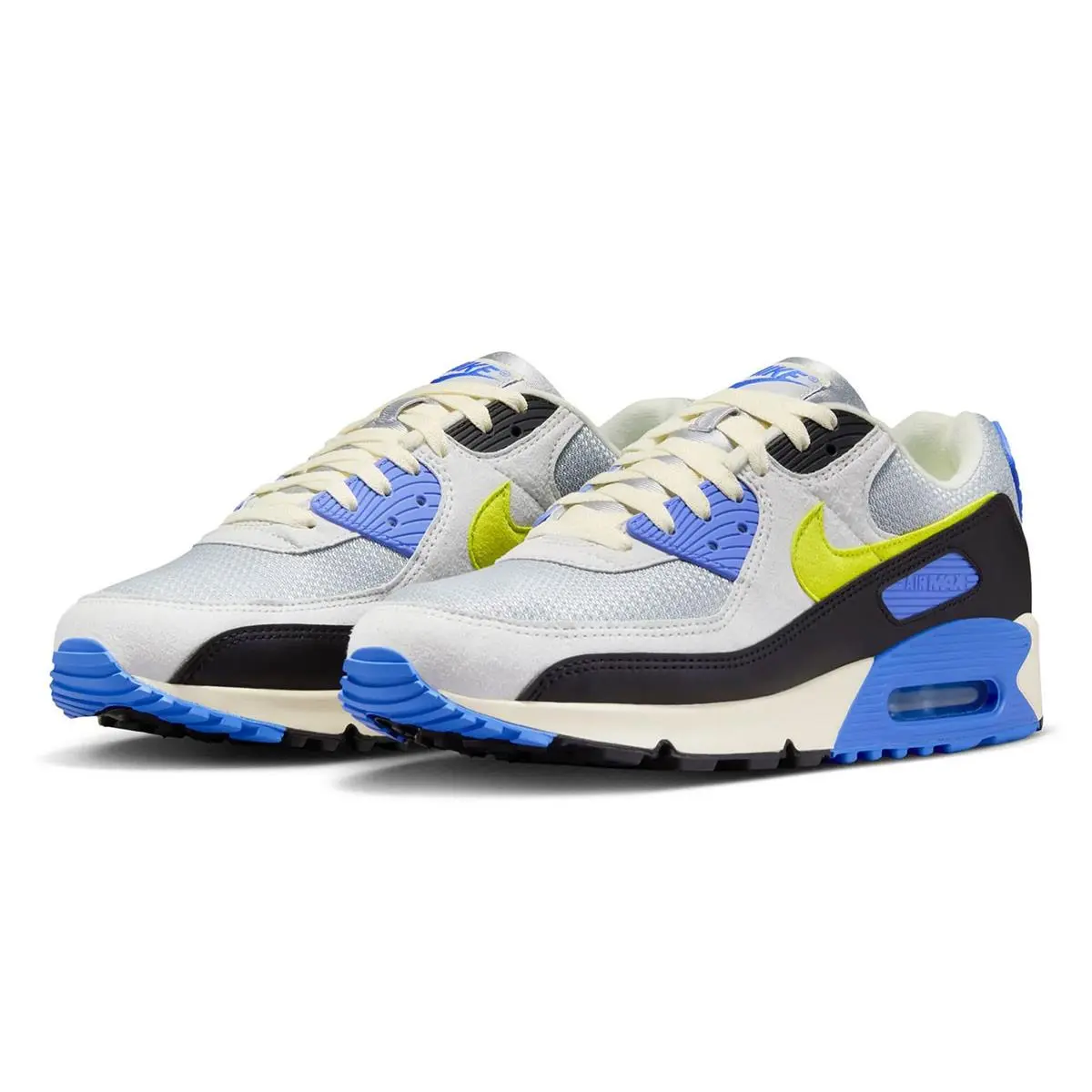 Nike Air Max 90 Wave Pack Photon Dust Blue Cyber Men`s Sports Sneaker IU7543-025