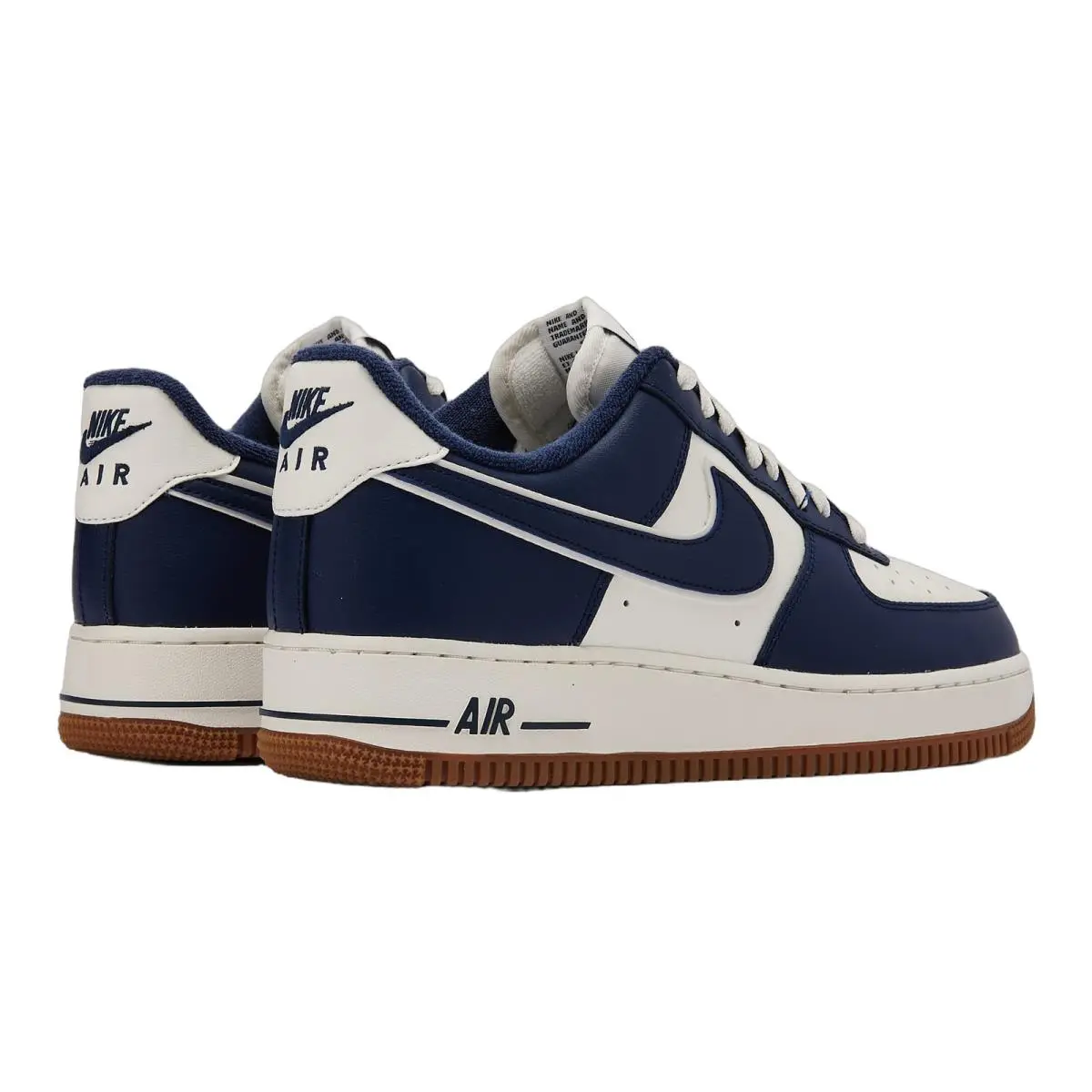 Nike shoes - Nike Air Force 1 Low 07 Lv8 - DQ7659-101 - Sail/Midnight Navy-Gum Medium Brown 1