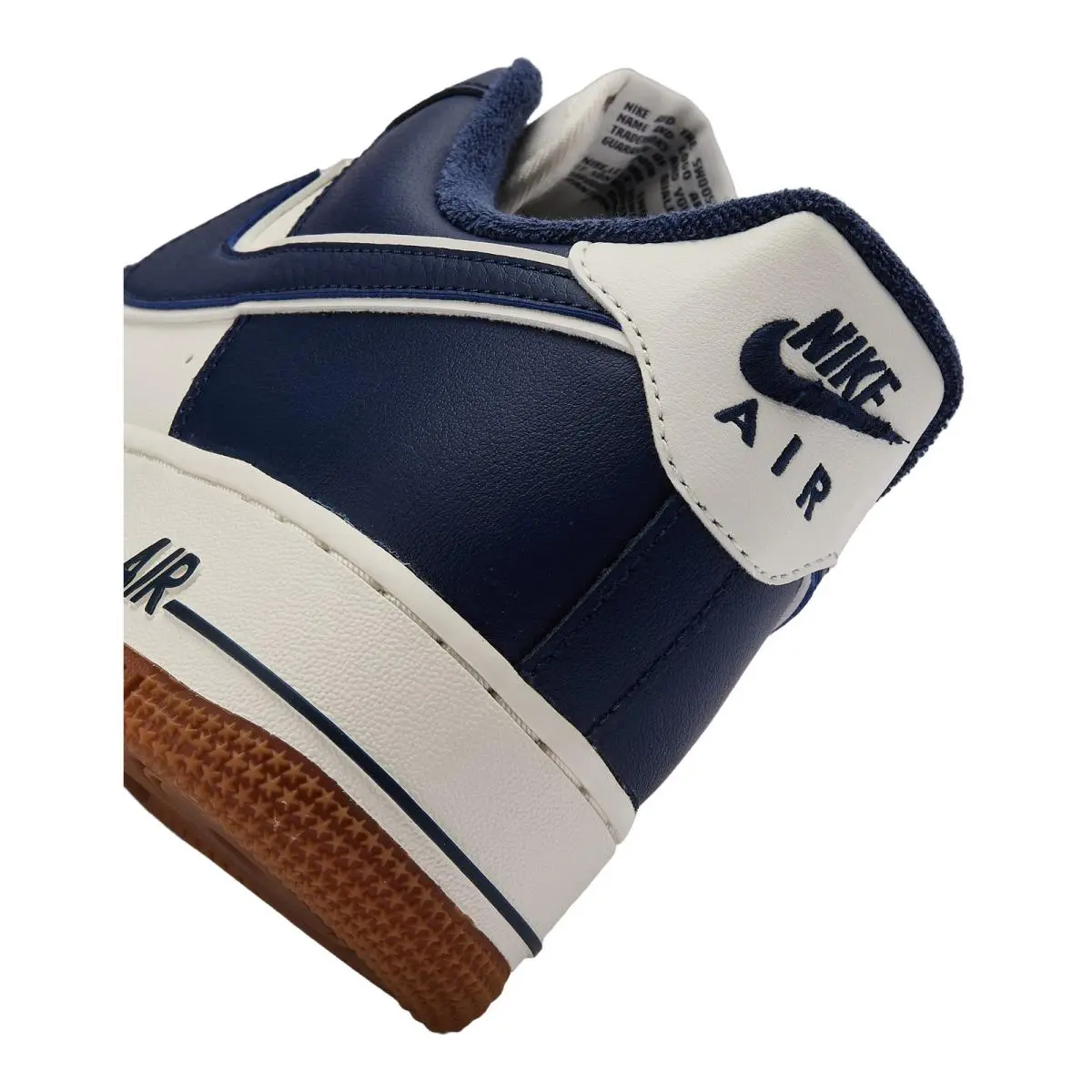 Nike shoes - Nike Air Force 1 Low 07 Lv8 - DQ7659-101 - Sail/Midnight Navy-Gum Medium Brown 9