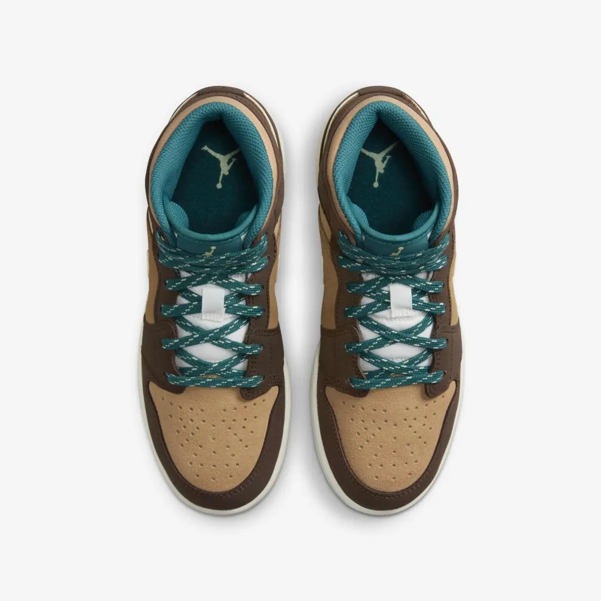 Nike shoes - Nike Air Jordan 1 Mid DZ6335-200 - DZ6335-200 - Brown 2