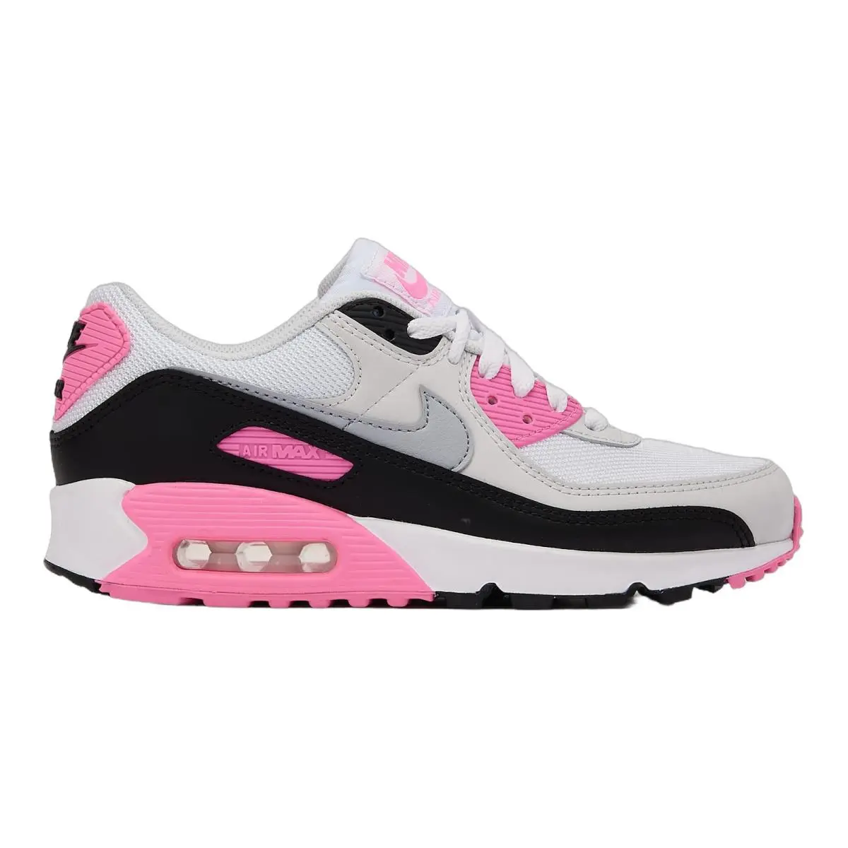 Nike Air Max 90 White Pink Black Sneakers Womens Size 5-11 IM4613-100
