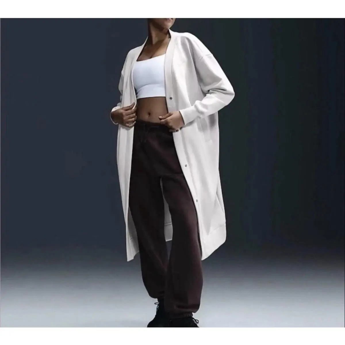 Nike Phoenix Fleece Oversize Long Cardigan. . Womens Size: S and L
