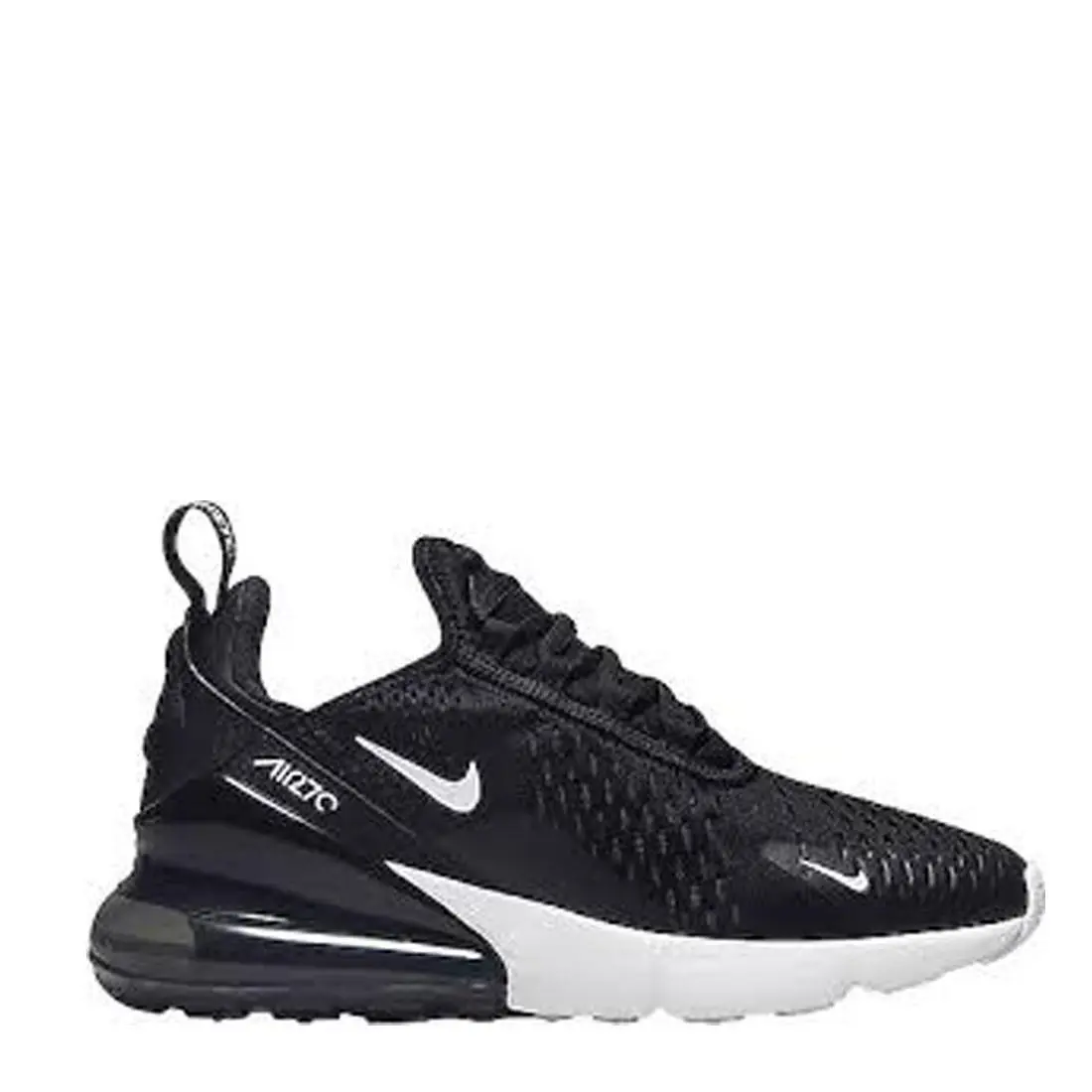 Nike Air Max 270 Big Kids` Shoes Black White Anthracite 943345-001 GS Sneakers