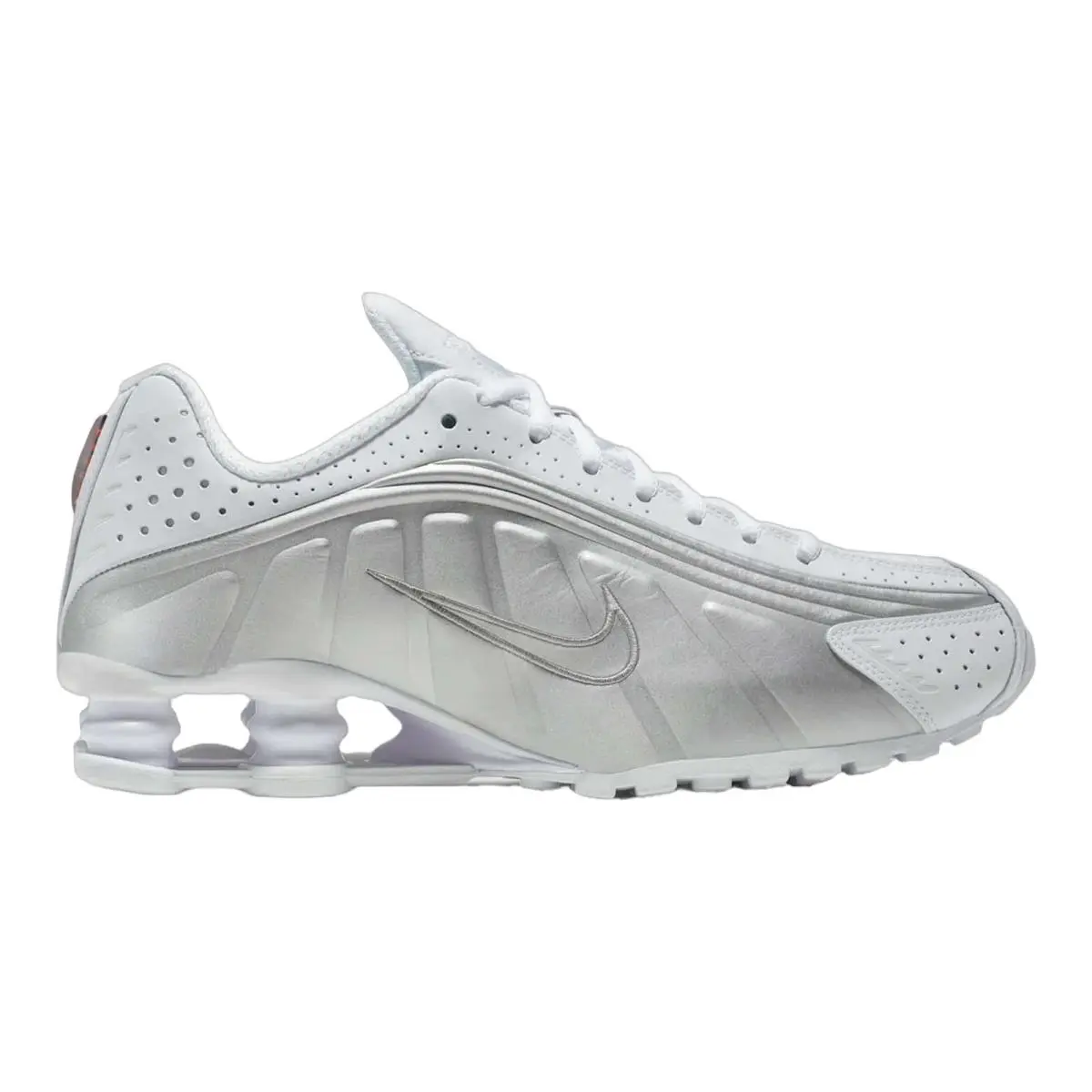 Nike Shox R4 White White-metallic Womens Size 5-11 Casual Shoes AR3565-101