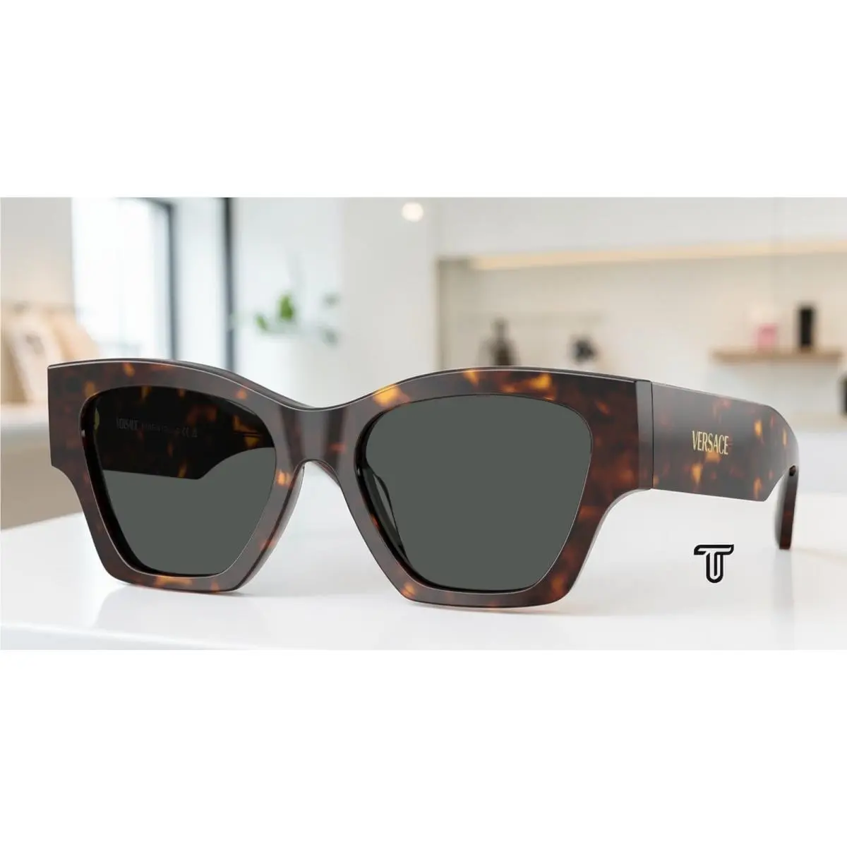 Versace VE4492U 108 87 Dark Havana Dark Grey 53 mm Women`s Sunglasses