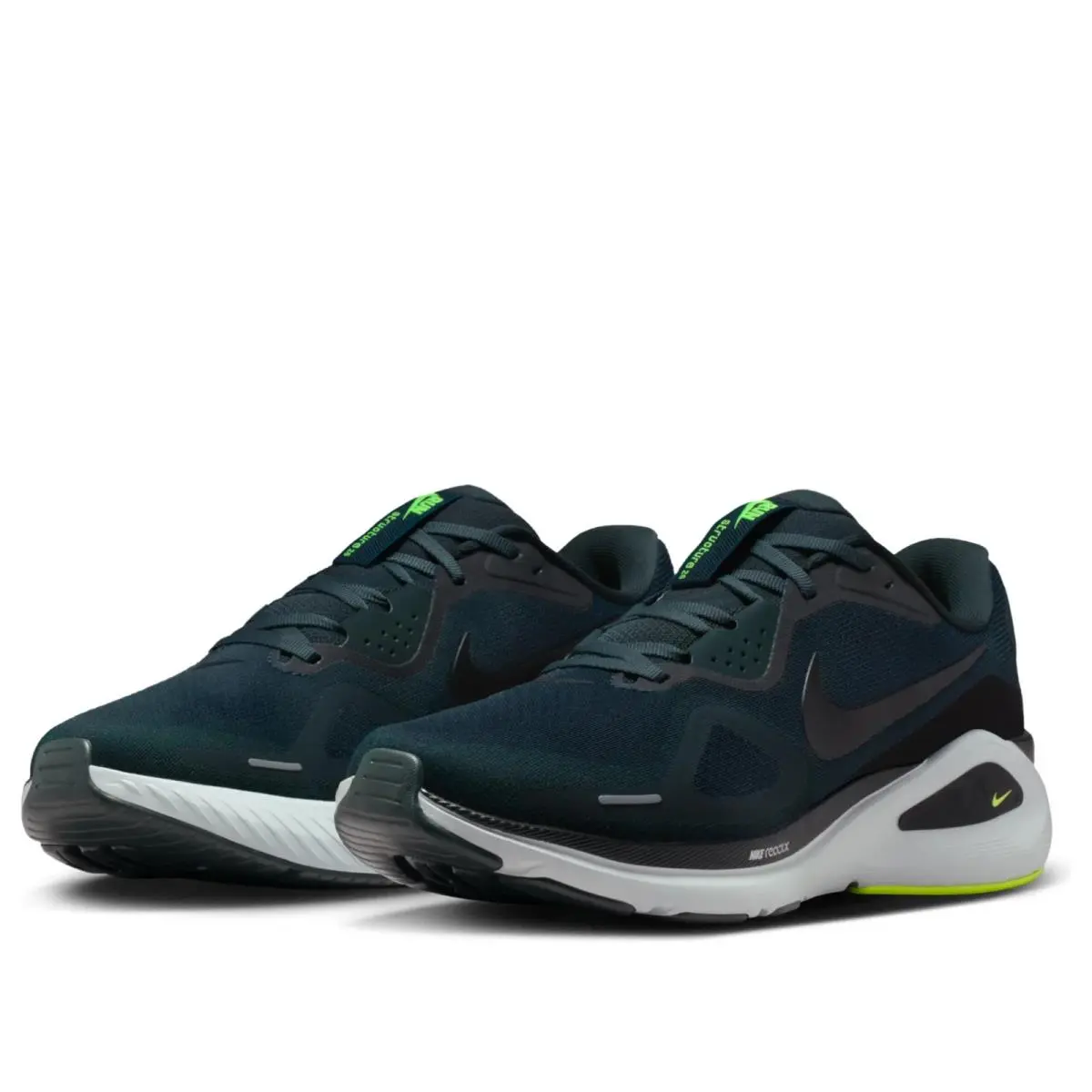 Nike Structure 26 HJ1102-300 Sneakers Mens 10 Seaweed Volt Running Shoes MEW1513 - Green